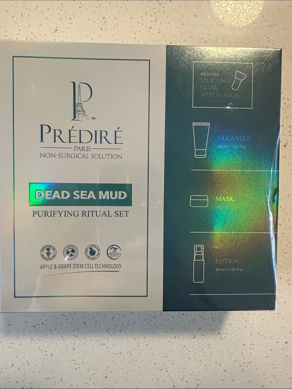Predire Dead Sea Mud Purifying Ritual Set – White & Teal, NWT
